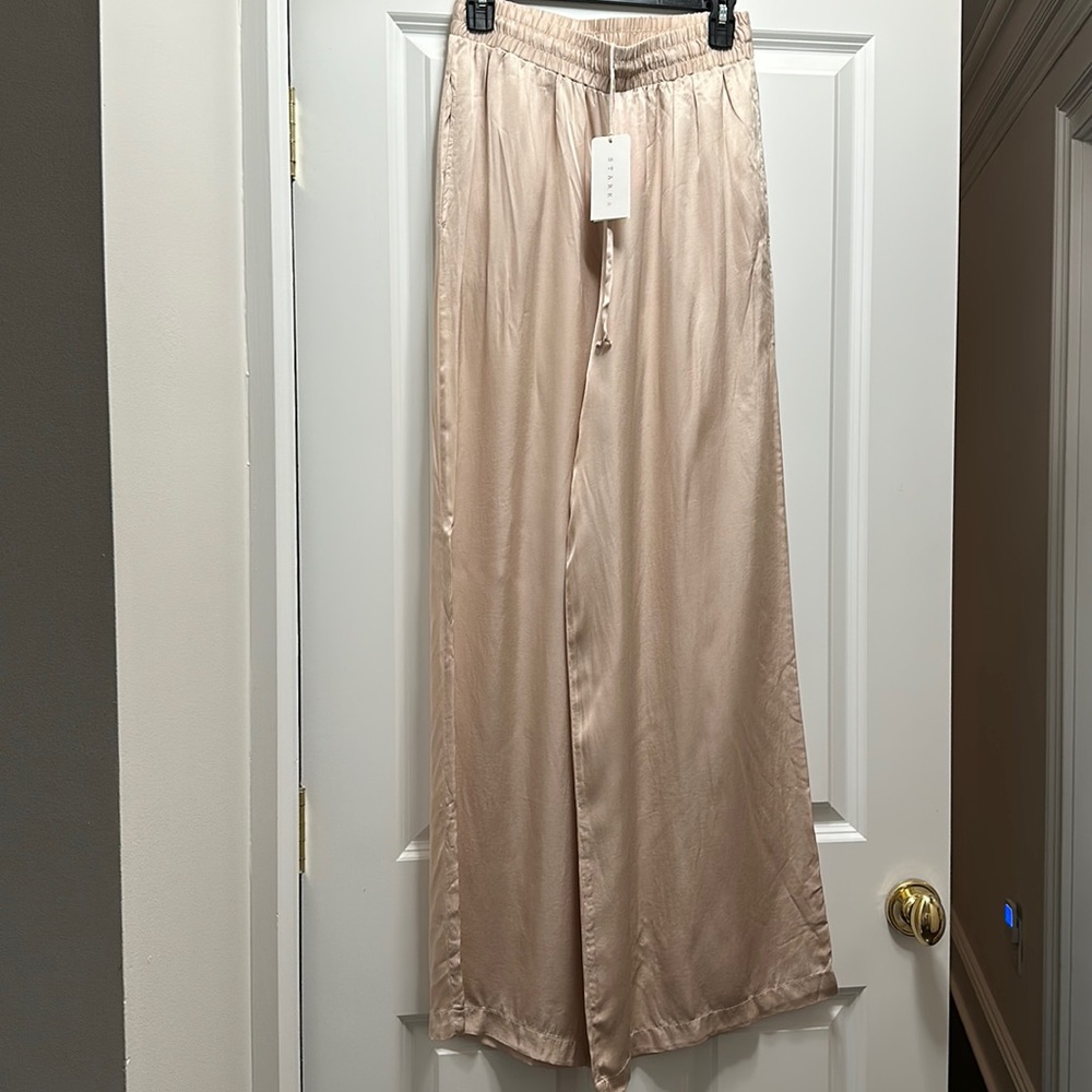 Stark Wide Legged Champagne Pants